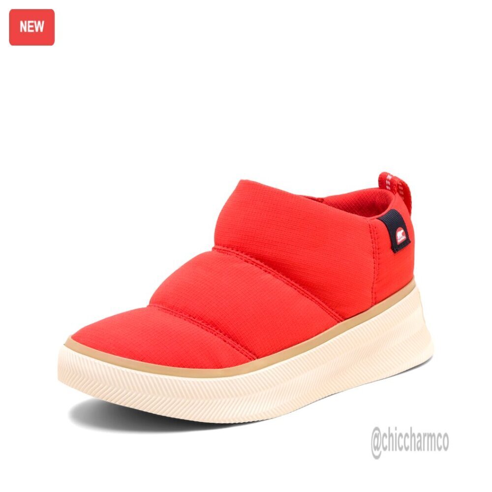 Insulated Slip-On Boots, Puffy Ankle Booties, Waterproof Winter Shoes